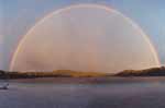 Rainbow over Lake McKenzie - click to enlarge